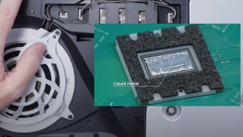 ¿Qué tan eficaz es el enfriamiento con metal líquido del PS5? Video lo pone a prueba