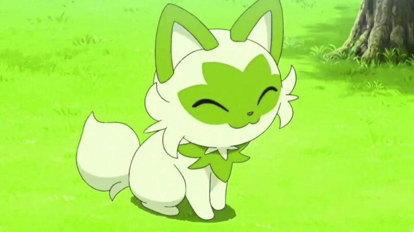 Sprigatito hace su debut en el anime de Pokémon